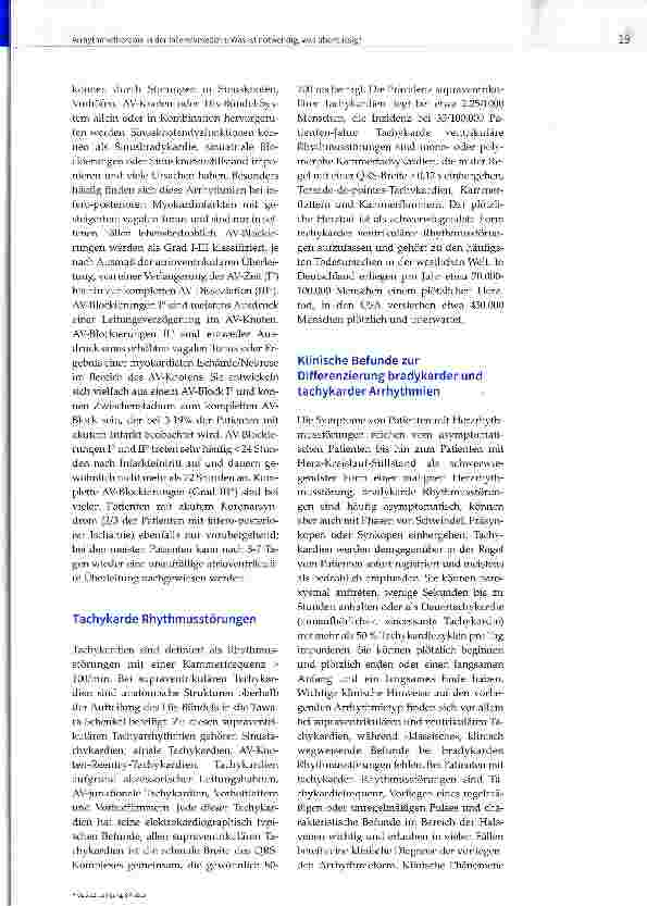 Vorschauseite 2: Arrhythmietherapie in der Intensivmedizin: Was ist notwendig, was überflüssig?