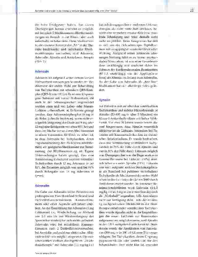 Vorschauseite 4: Arrhythmietherapie in der Intensivmedizin: Was ist notwendig, was überflüssig?
