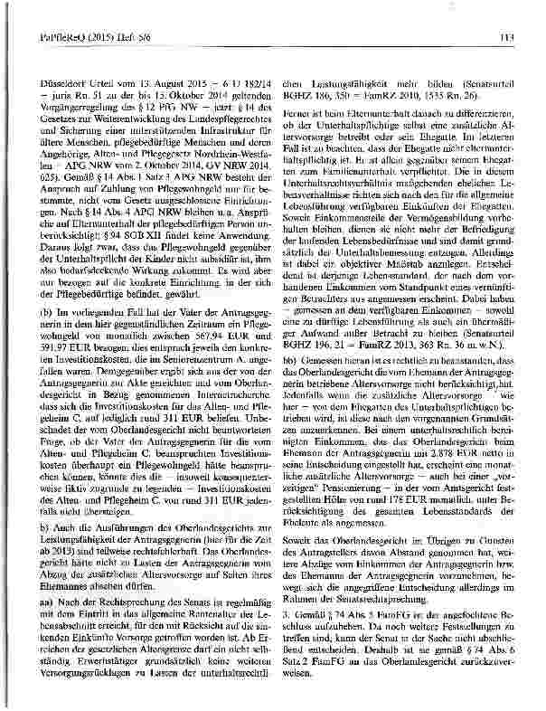 Vorschauseite 5: Unterhaltsbedarf bei Heimaufenthalt eines Elternteils