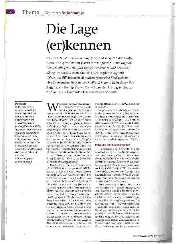 Vorschauseite 1: Die Lage (er)kennen