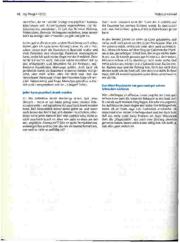 Vorschauseite 3: Psychiatrie- Feind oder Freund