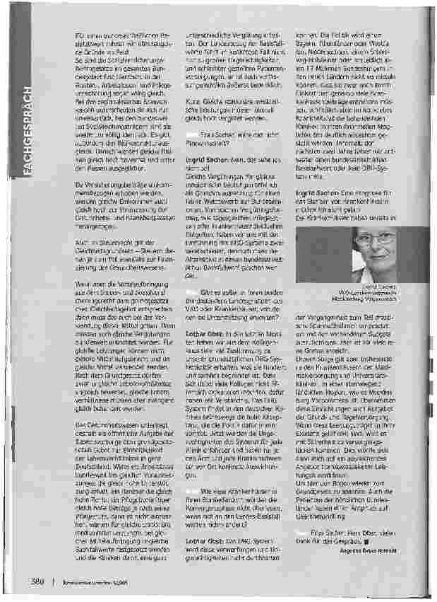 Vorschauseite 3: Anspruch auf GleichbehandlungNorddeutsche Krankenhäuser fordern einen einheitlichen Bundes-Basisfallwert