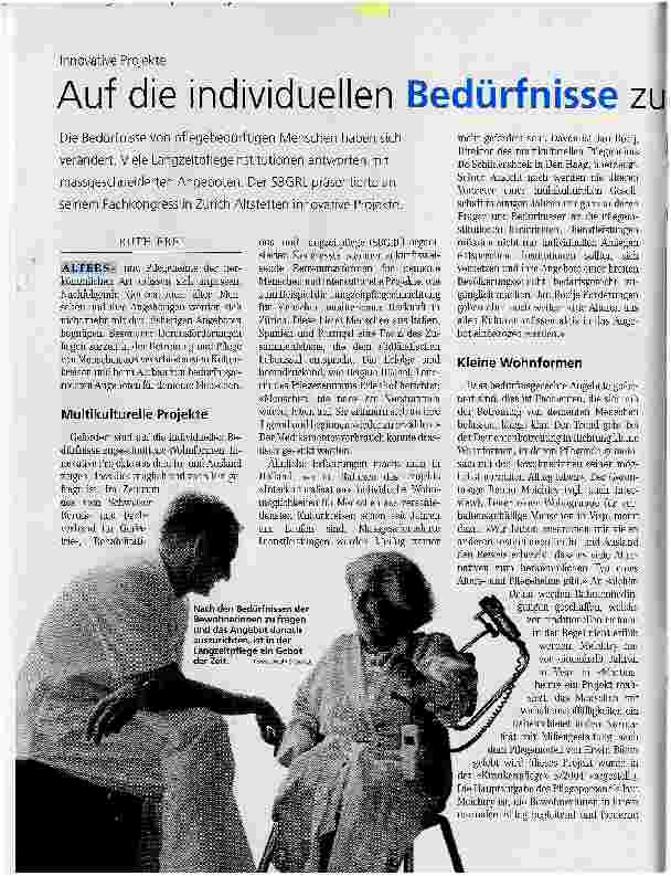 Vorschauseite 1: Auf die individuellen Bedürfnisse zugeschnitten