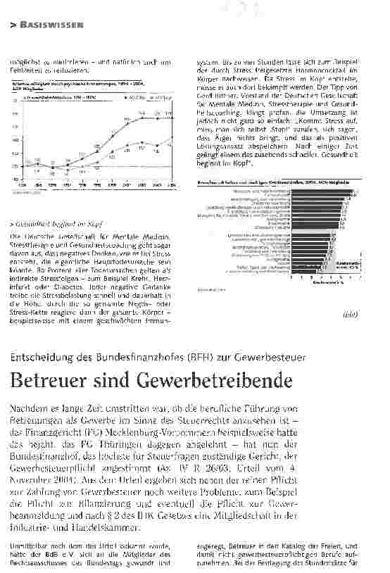 Vorschauseite 1: Betreuer sind Gewerbetreibende