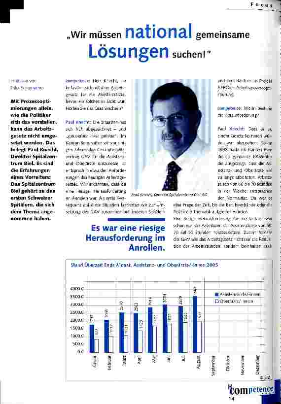 Vorschauseite 1: Wir müssen national gemeinsame Lösungen suchen!