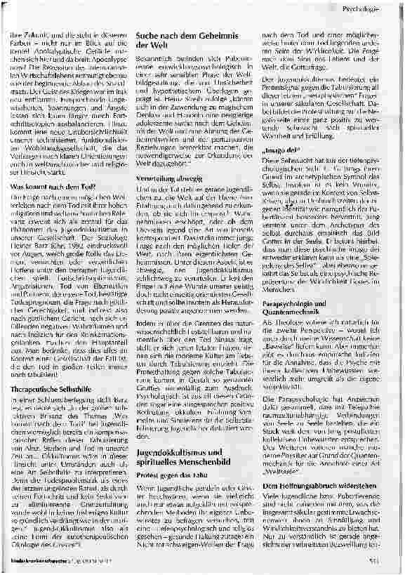 Vorschauseite 2: Okkultismus bei Kindern und Jugendlichen