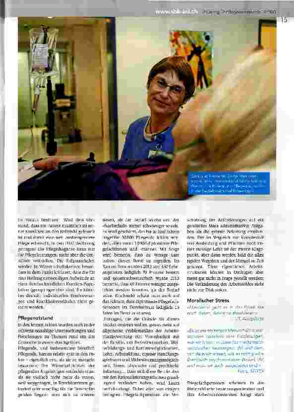 Vorschauseite 2: Care in der Pflege -ein Auslaufmodell?