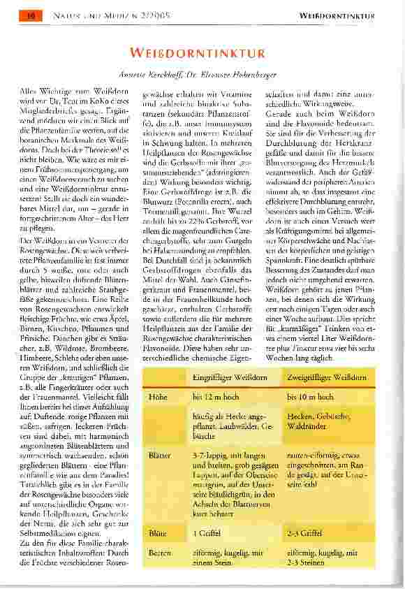 Vorschauseite 1: WEIßDORNTINKTUR