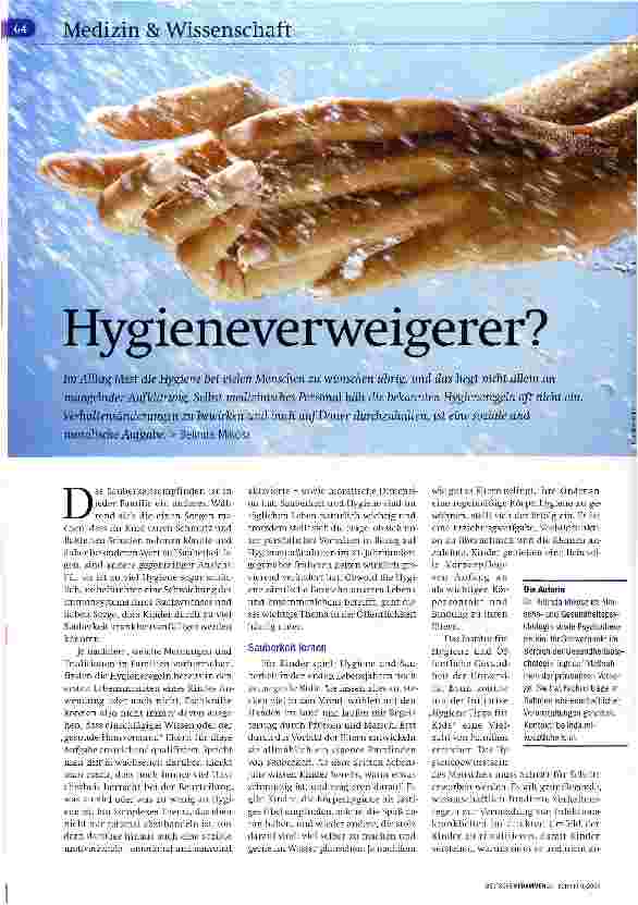 Vorschauseite 1: Hygieneverweigerer?