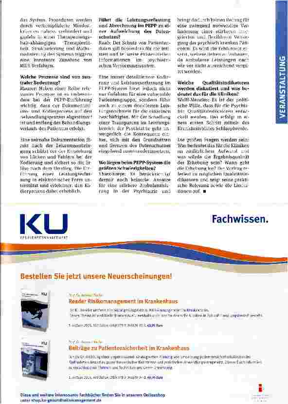 Vorschauseite 3: Aktuelles zum PEPP-System Die Themen des ersten Tages des DGfM-Herbstsymposiums