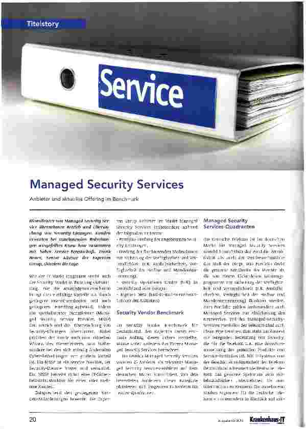 Vorschauseite 1: Managed Security Services