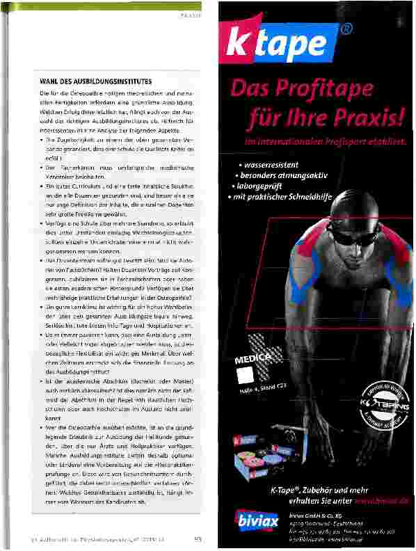 Vorschauseite 2: Osteopathie für Physiotherapeuten
