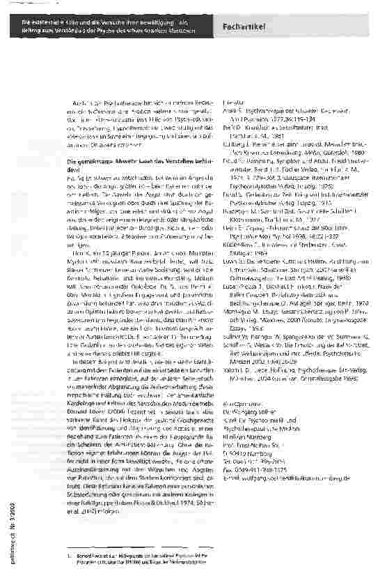Vorschauseite 3: Die existentielle Krise und die Versuche ihrer Bewältigung - ein Beitrag zum Verständnis der Psyche des schwerkranken Menschen
