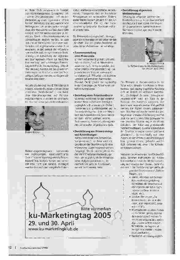 Vorschauseite 3: Kommunikation in der KriseKrisen-PR im Krankenhaus -steuern, bevor andere es tun!