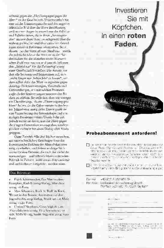 Vorschauseite 3: ,KRIEG DER GENERATIONEN ODER .DREAMTEAM FÜR DEUTSCHLAND?