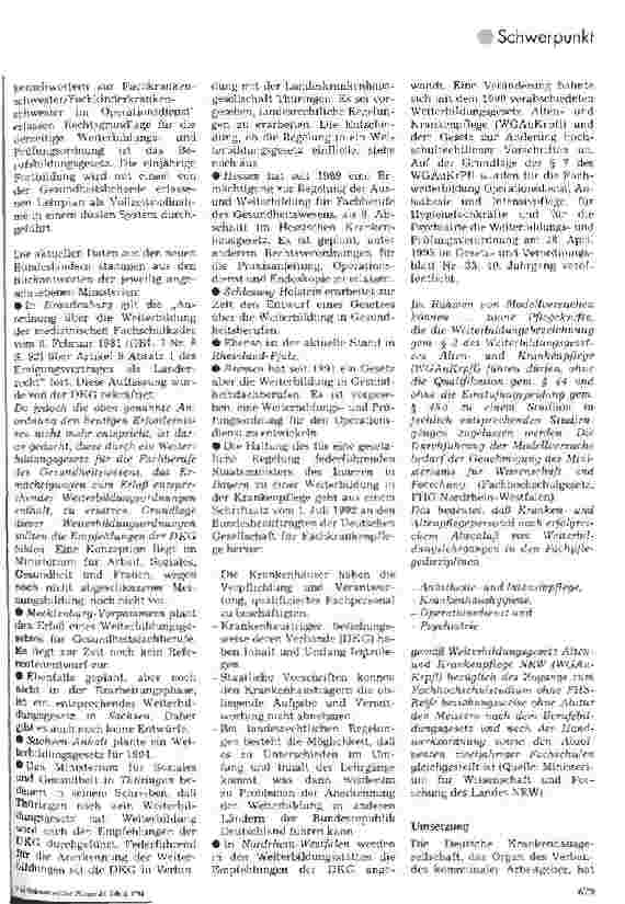 Vorschauseite 2: Verhindern föderalistische OP-Weiterbildungen in Deutschland eine zukünftige europäische Zusammenarbeit?