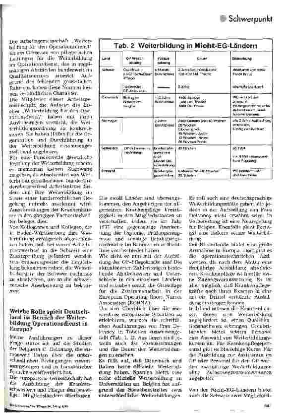 Vorschauseite 4: Verhindern föderalistische OP-Weiterbildungen in Deutschland eine zukünftige europäische Zusammenarbeit?