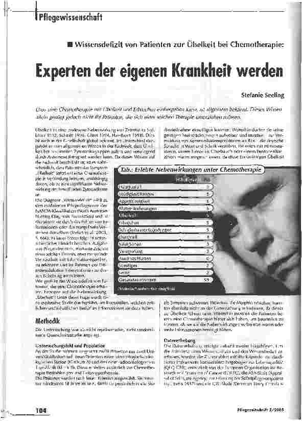 Vorschauseite 1: Experten der eigenen Krankheit werden