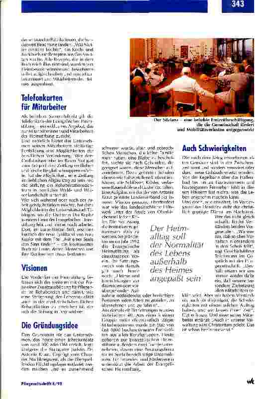 Vorschauseite 3: Bei uns stirbt niemand allein Evangelische Heimstiftung Stuttgart
