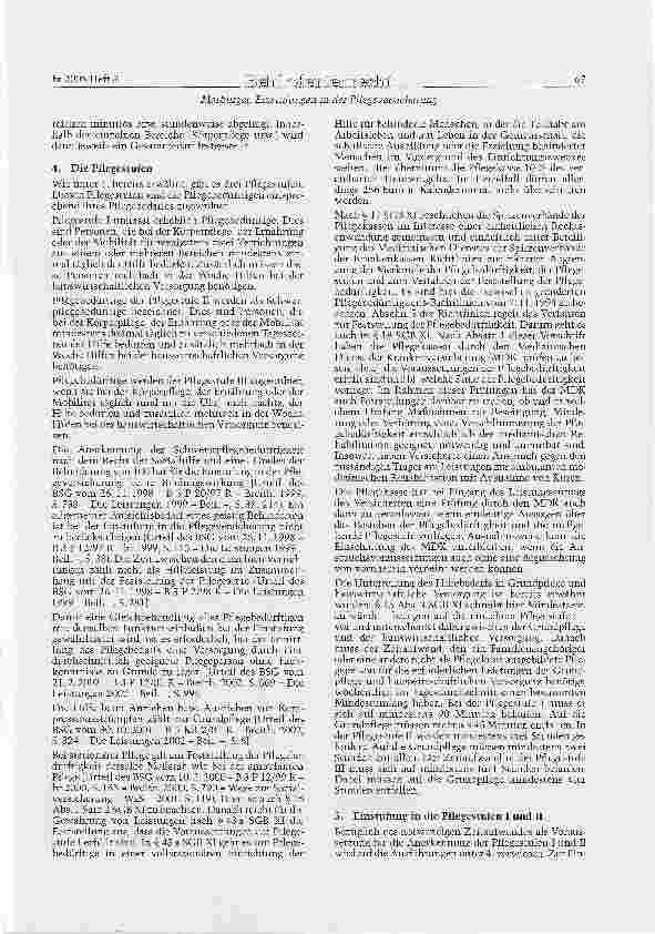 Vorschauseite 3: Einstufungen in der Pflegeversicherung