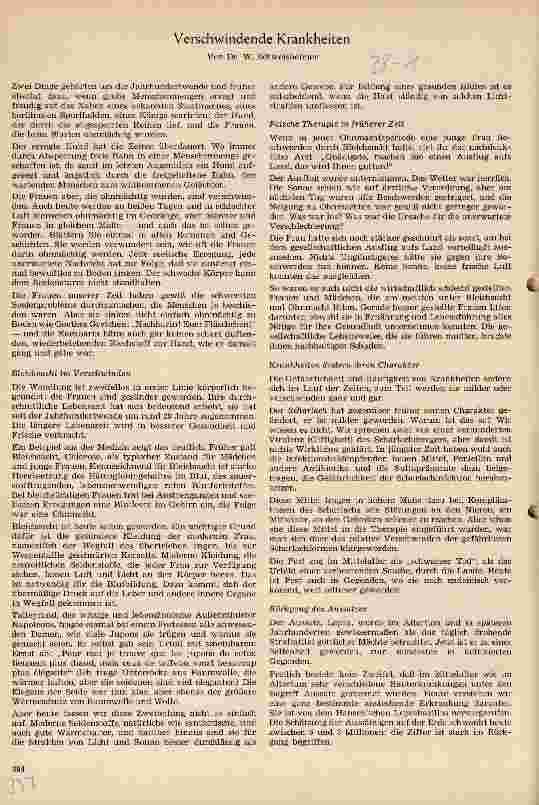 Vorschauseite 1: Verschwindende Krankheiten