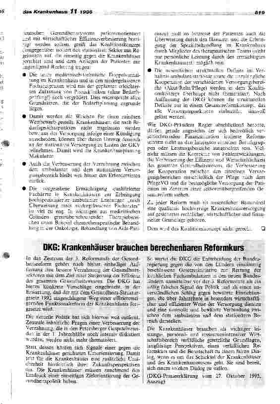 Vorschauseite 4: Mehr Ärzte in Krankenhäusern als in freier Praxis