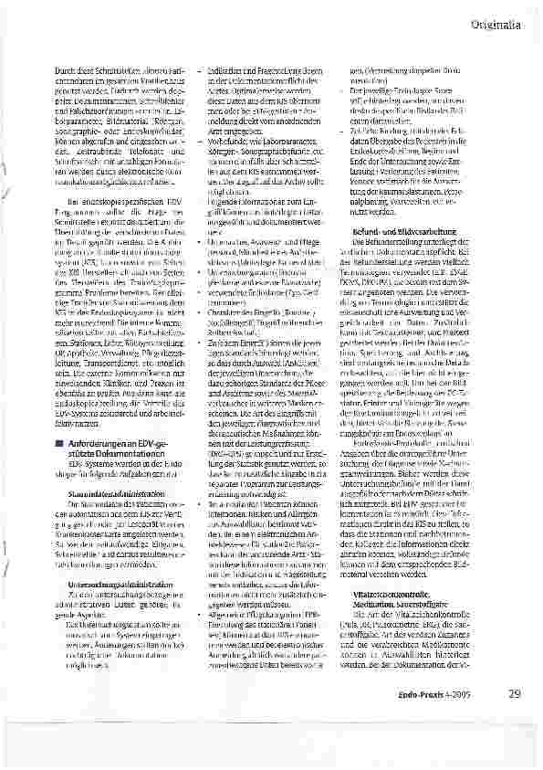 Vorschauseite 2: Pflegedokumentation in der Endoskopie (Teil 4)Leitlinie zur Einführung der Pflegedokumentation im Funktionsbereich Endoskopie