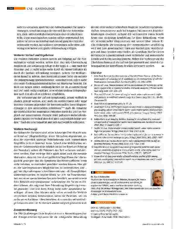 Vorschauseite 5: Interventionelle Therapie bei Aortenklappenstenose (TAVI)