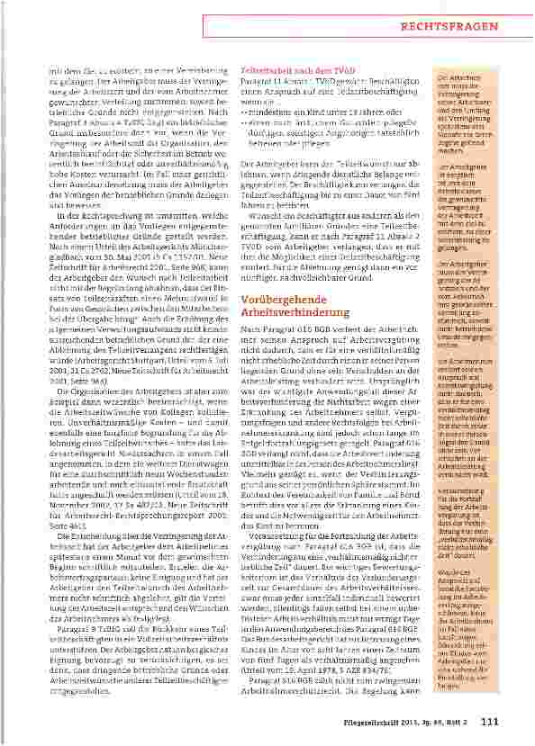 Vorschauseite 2: Das Arbeitsrecht ist flexibel