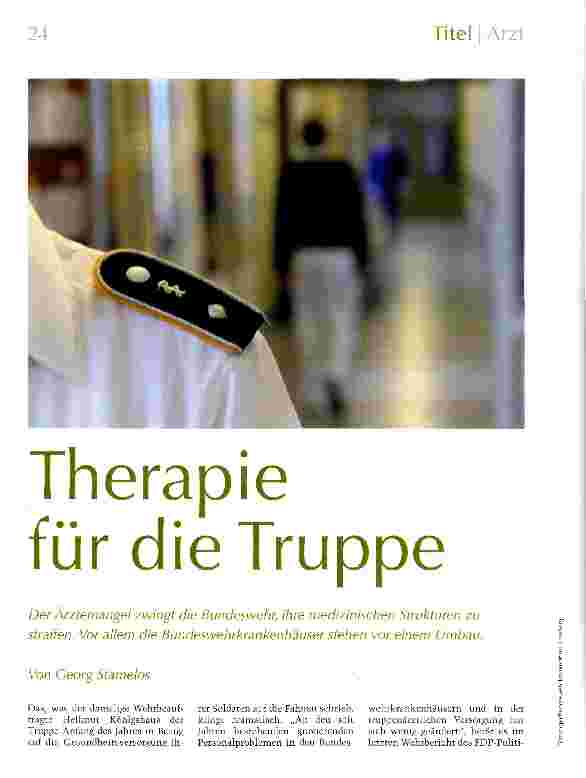 Vorschauseite 1: Therapie für die Truppe