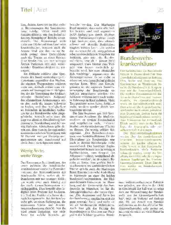 Vorschauseite 2: Therapie für die Truppe