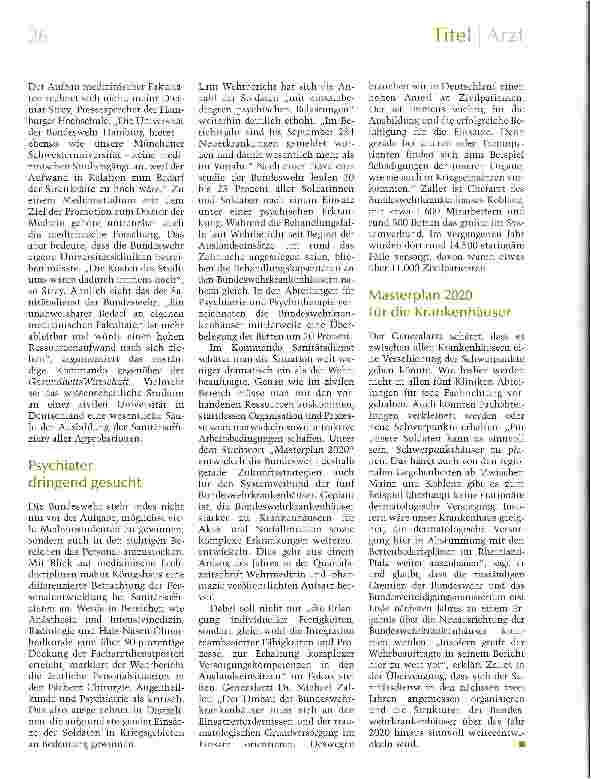 Vorschauseite 3: Therapie für die Truppe