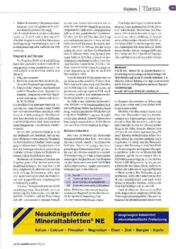 Vorschauseite 2: Gehäufte Insulinresistenz