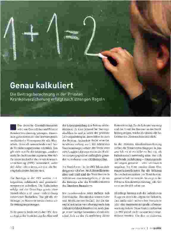 Vorschauseite 1: Genau kalkuliert