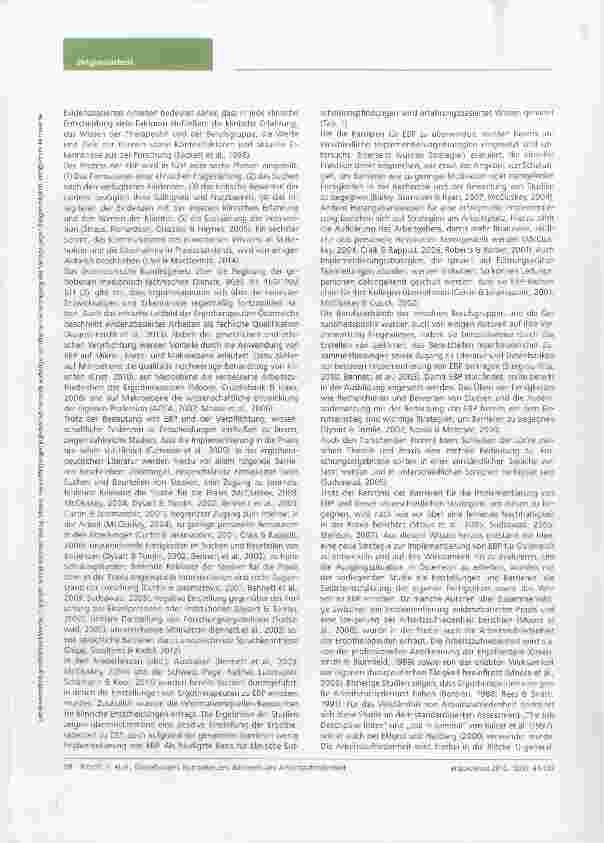 Vorschauseite 2: Evídenzbasierte Praxis: Einstellungen, Kompetenzen, Barrieren und Arbeitszufriedenheit österreichischer Ergotherapeuten - eine Umfrage
