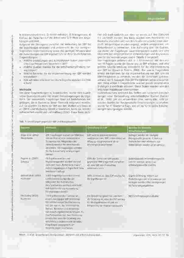 Vorschauseite 3: Evídenzbasierte Praxis: Einstellungen, Kompetenzen, Barrieren und Arbeitszufriedenheit österreichischer Ergotherapeuten - eine Umfrage