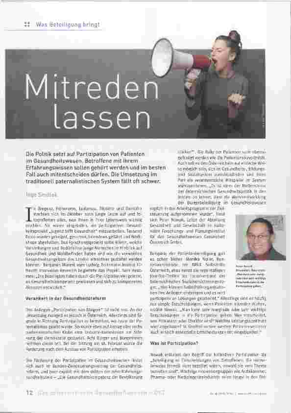 Vorschauseite 1: Mitreden lassen