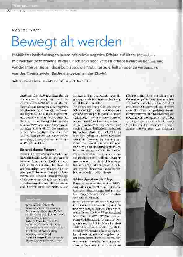 Vorschauseite 1: Bewegt alt werden