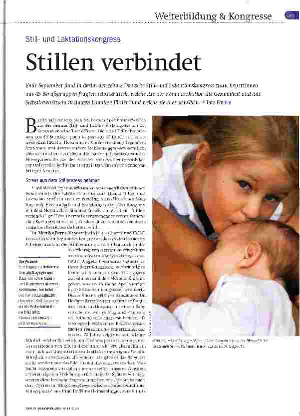 Vorschauseite 1: Stillen verbindet