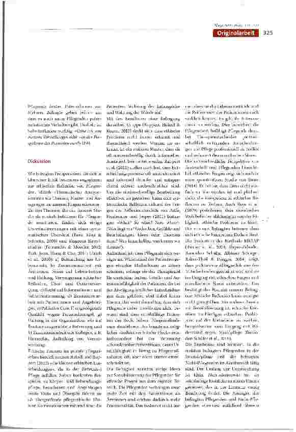 Vorschauseite 5: Ethische Reflexion von Pflegenden im Akutbereich -eine Thematische Analyse