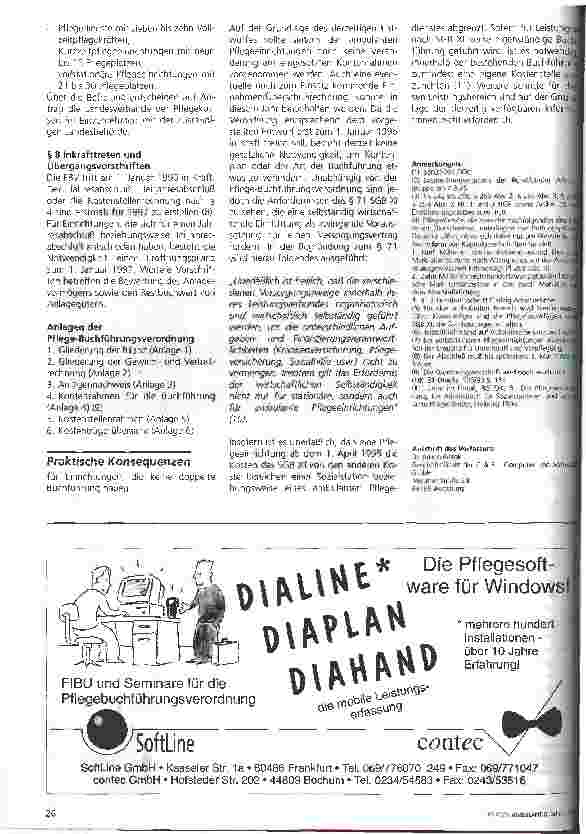 Vorschauseite 2: Die Pflege-Buchführungs-Verordnung