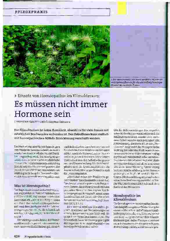 Vorschauseite 1: Es müssen nicht immer Hormone sein