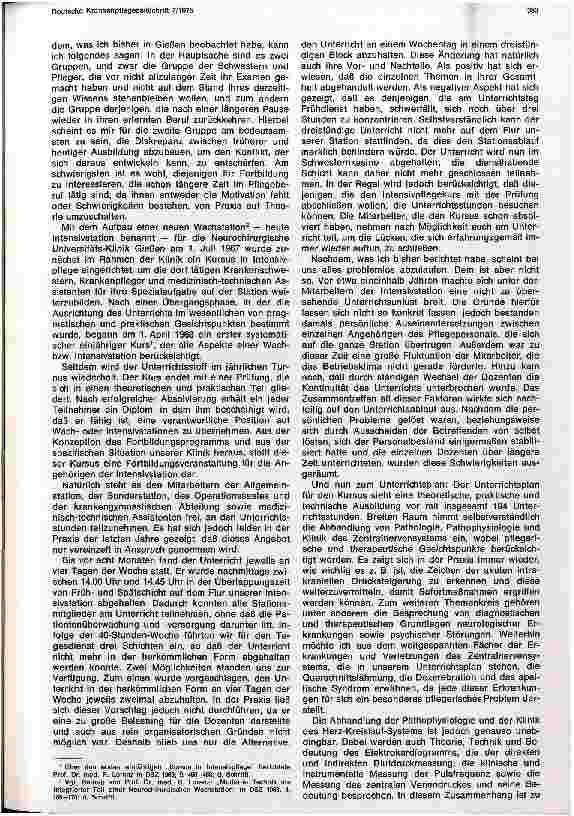 Vorschauseite 2: Erfahrungen und Gedanken zur Fortbildung