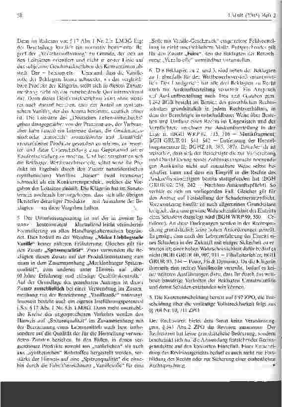 Vorschauseite 5: Zur Verkehrsauffassung von Lebensmittelzusätzen - Naschkatze