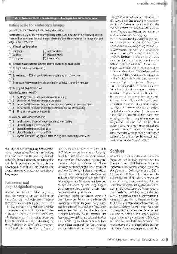 Vorschauseite 6: Lee Silverman Voice Treatment (LSVT) bei Patienten mit Parkinson und Myotonica dystrophica: zwei Fallstudien