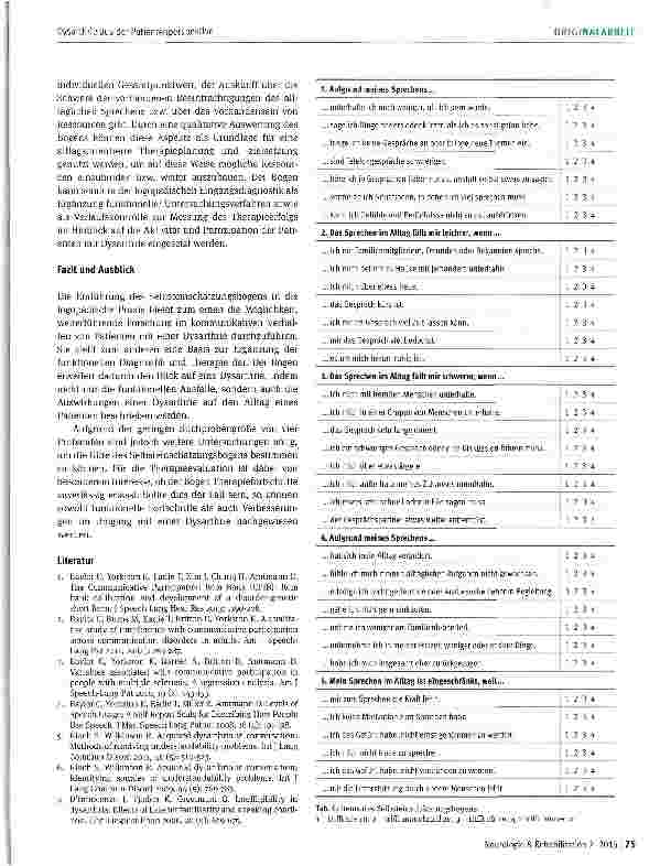 Vorschauseite 4: Dysarthrie aus der Patientenperspektive