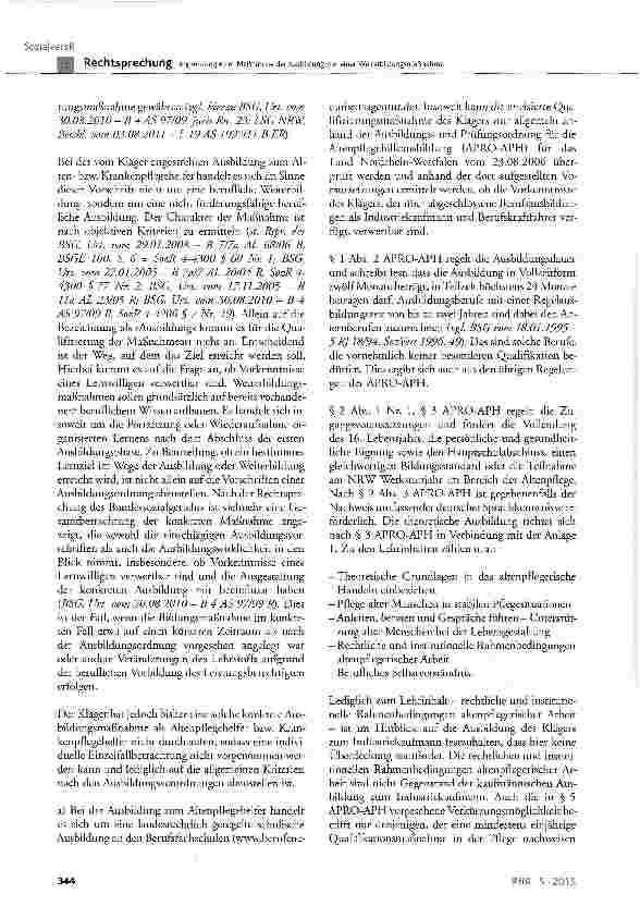 Vorschauseite 4: Abgrenzung einer Maßnahme der Ausbildung von einer Weiterbildungsmaßnahme