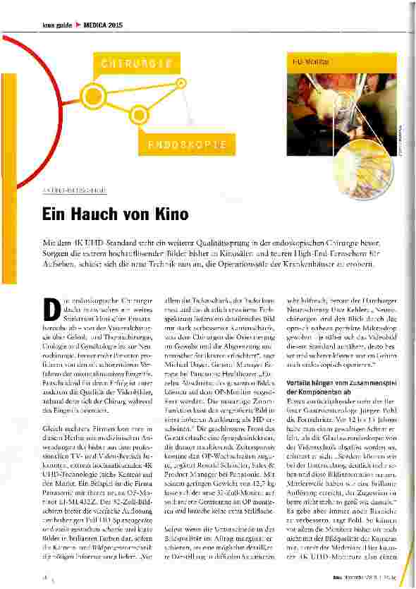 Vorschauseite 1: Ein Hauch von Kino