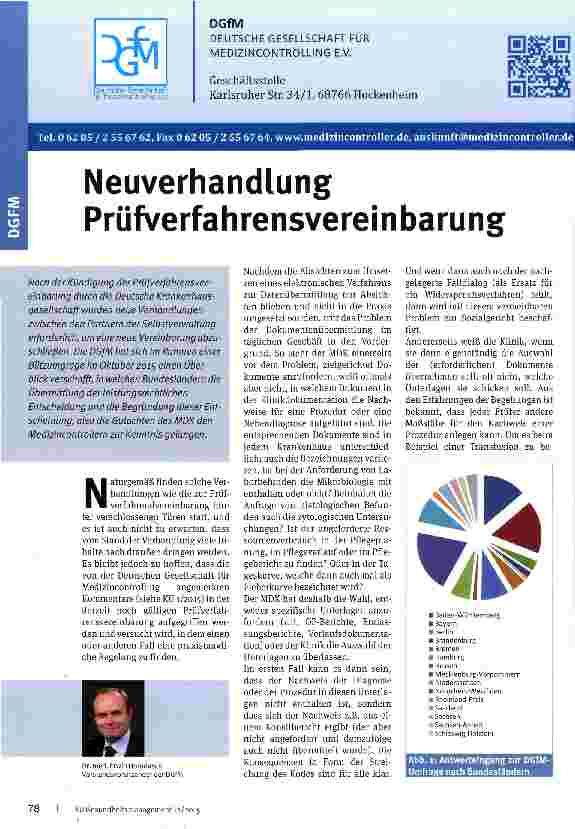 Vorschauseite 1: Neuverhandlung Prüfverfahrensvereinbarung