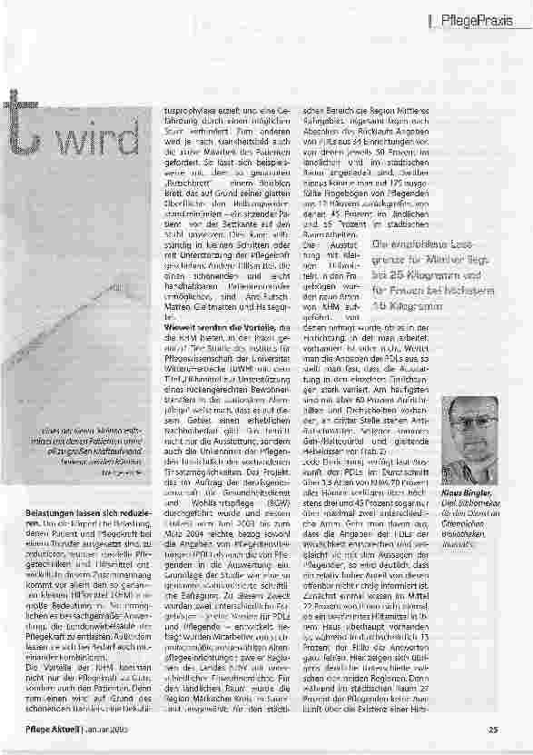 Vorschauseite 2: Wenn der Patient zur Last wird